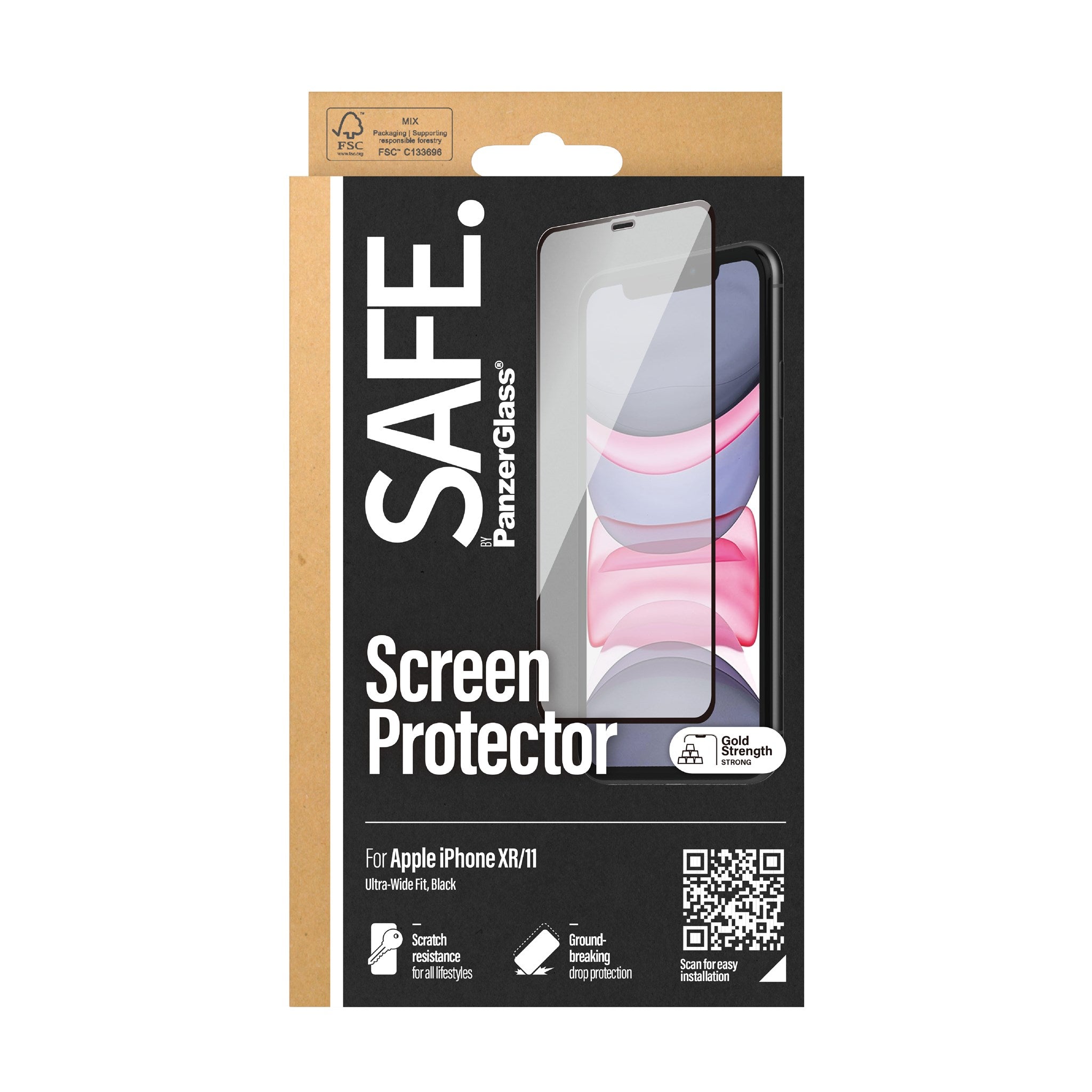 SAFE. by PanzerGlass® Screen Protector iPhone 11 | XR | Edge-to-Edge